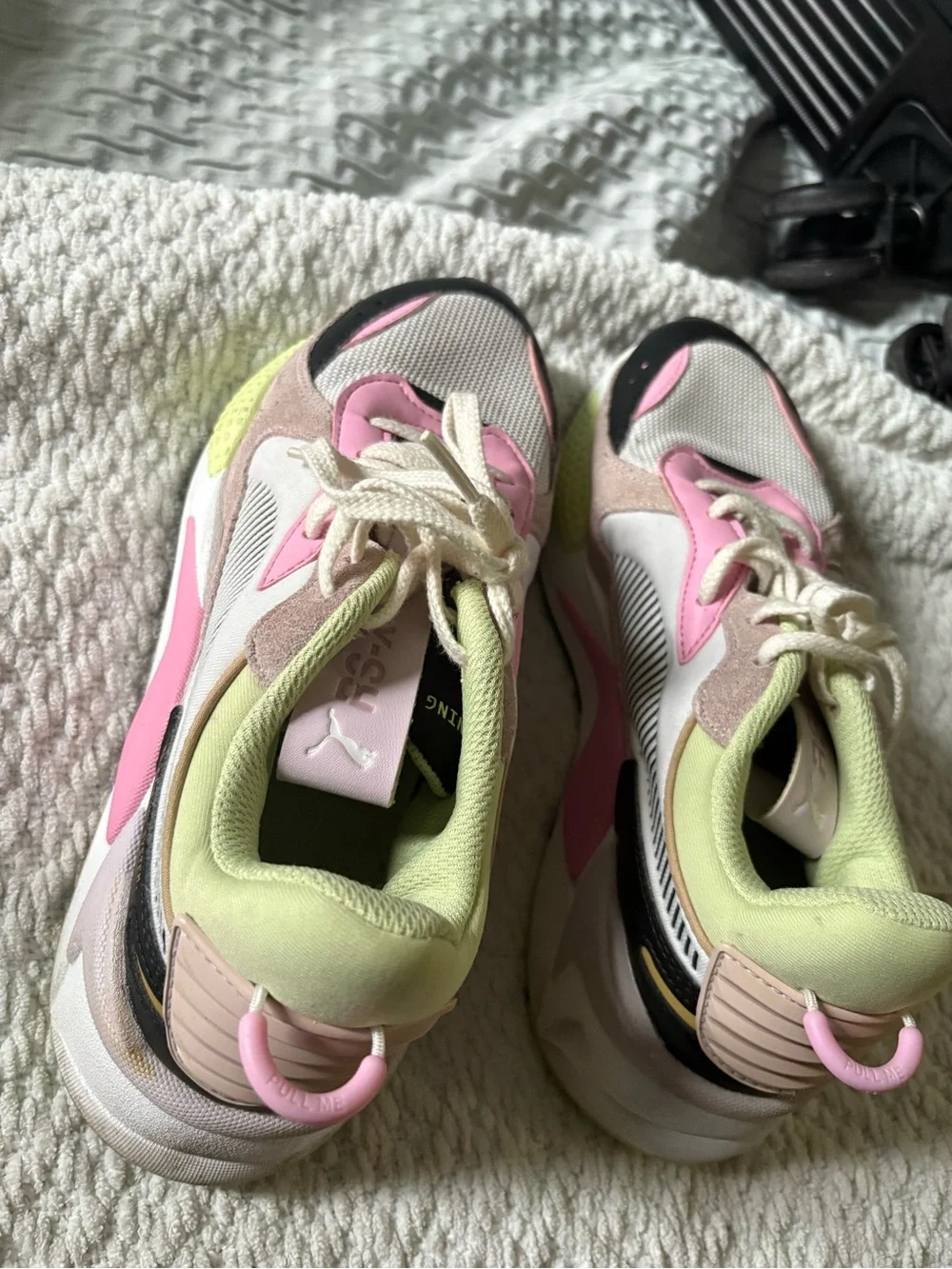 Puma Women's Multicolor Sneakers in Pink, Lime & Beige